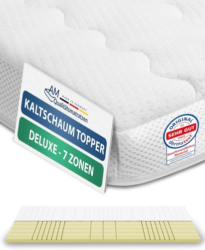 Zonen kaltschaum topper 8cm - topper,