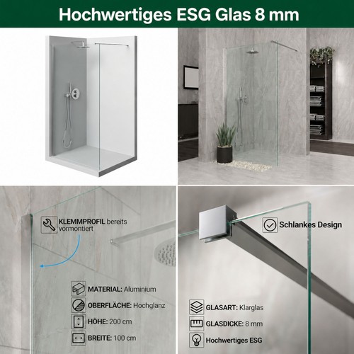 Walk duschwand diy - walk-in,